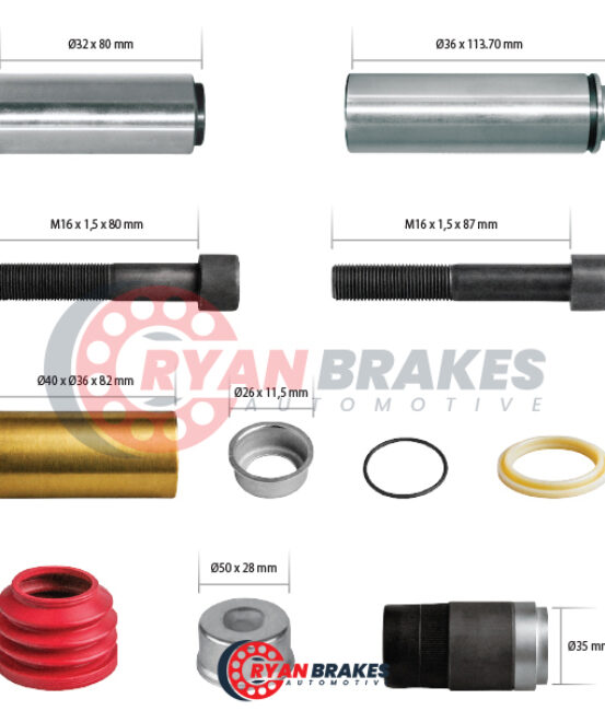 Caliper Guides & Seals Repair Kit