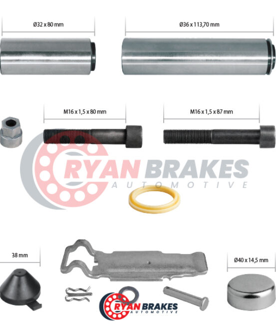Caliper Guides & Pad Retainer Repair Kit