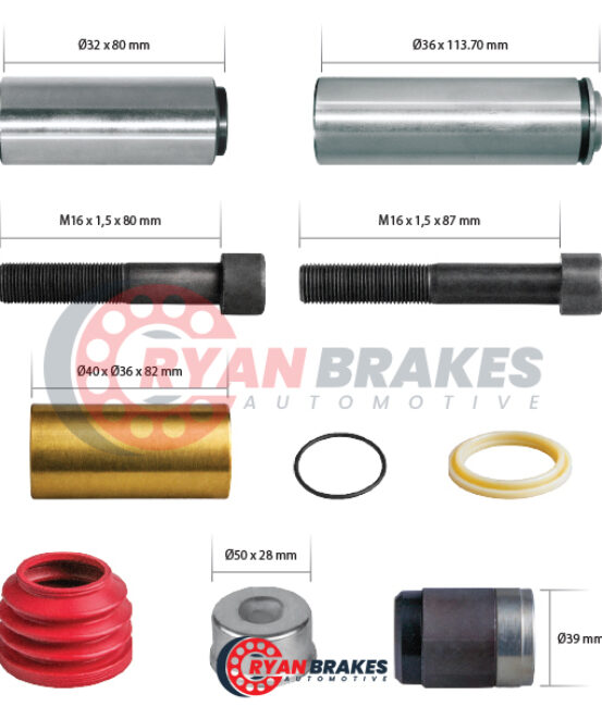 Caliper Guides & Seals Repair Kit