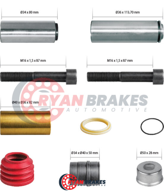 Caliper Guides & Seals Repair Kit