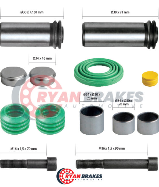 Caliper Guides & Seals Repair Kit (OTKR BUS)