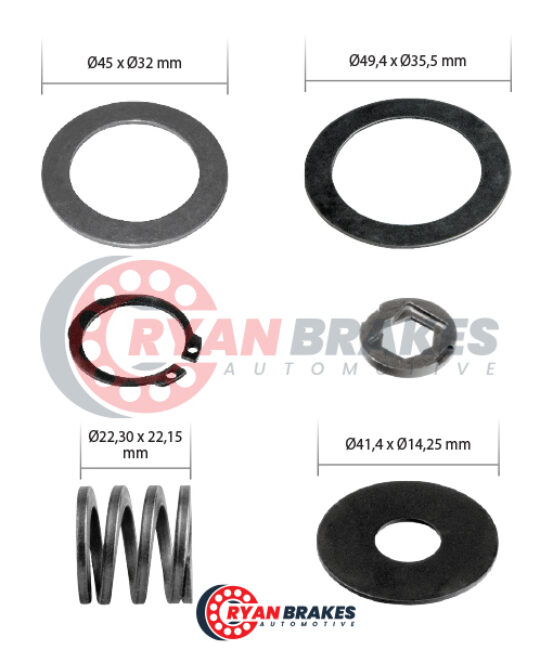 Caliper Washers & Circlips Repair Kit