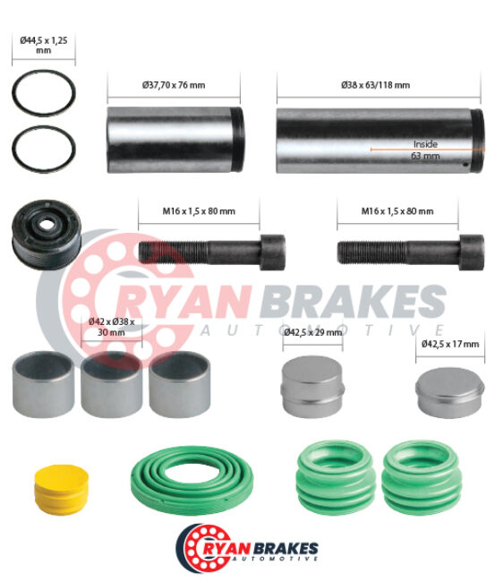 Caliper Guides & Seals Repair Kit