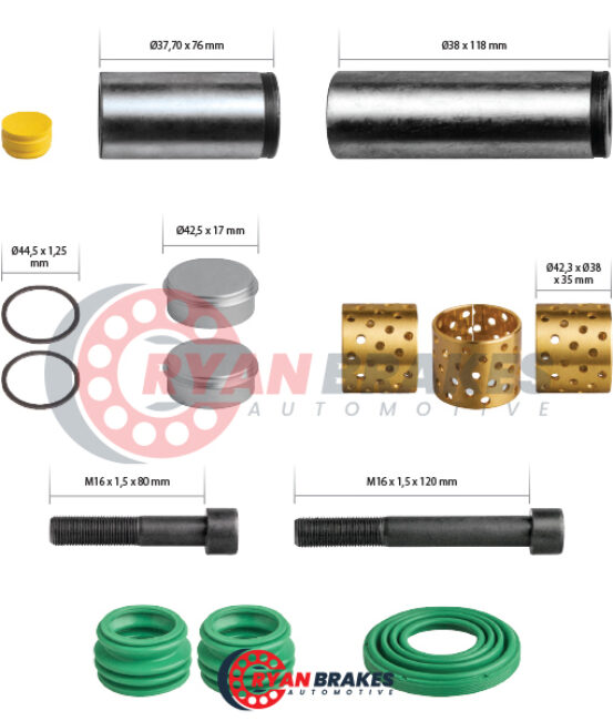 Caliper Guides & Seals Repair Kit