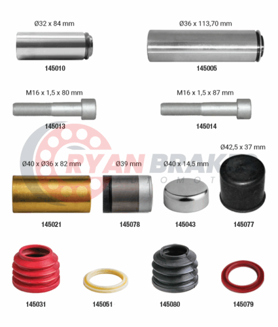 Caliper Guides & Seals Repair Kit