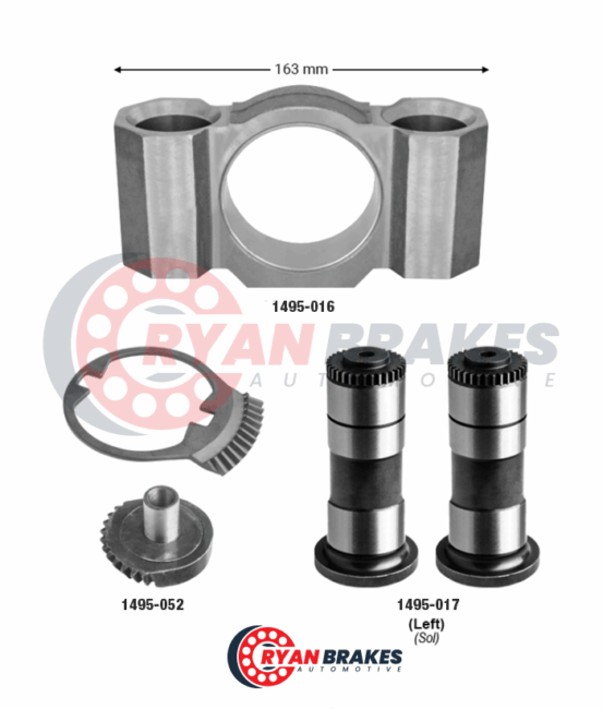 Caliper Shaft Housing & Gear Repair Kit (Left)
