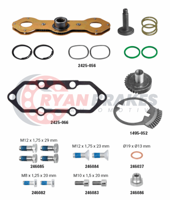 Caliper Adjusting Mechanism Repair Kit (Right)