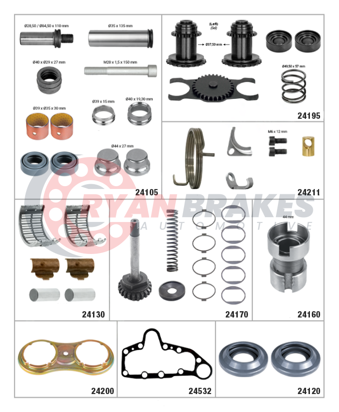 Caliper Complete Repair Kit (Left)