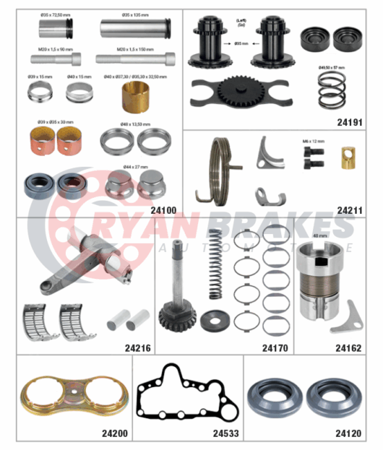 Caliper Complete Repair Kit (Left)